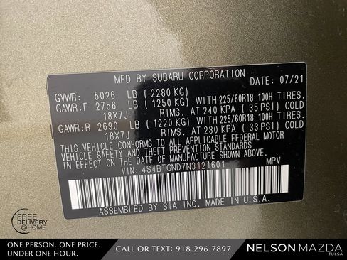 Used 2022 Subaru Outback Limited XT w/ Tech Package 2 image 60