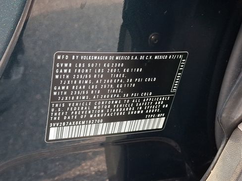 Used 2019 Volkswagen Tiguan S AWD/4WD image 21