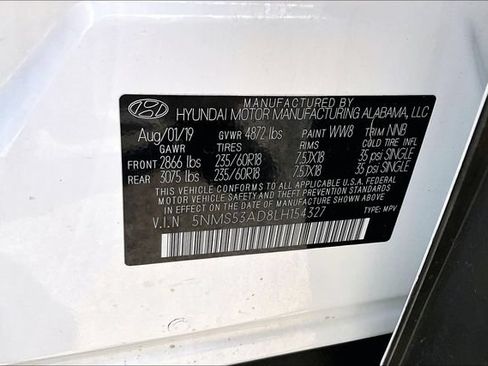 Used 2020 Hyundai Santa Fe Limited FWD image 19
