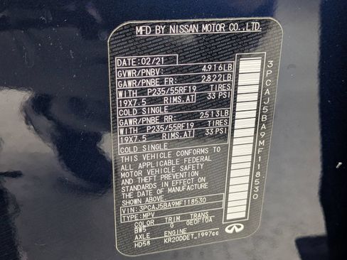 Used 2021 INFINITI QX50 Luxe FWD image 17