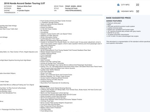 Used 2018 Honda Accord Touring image 3