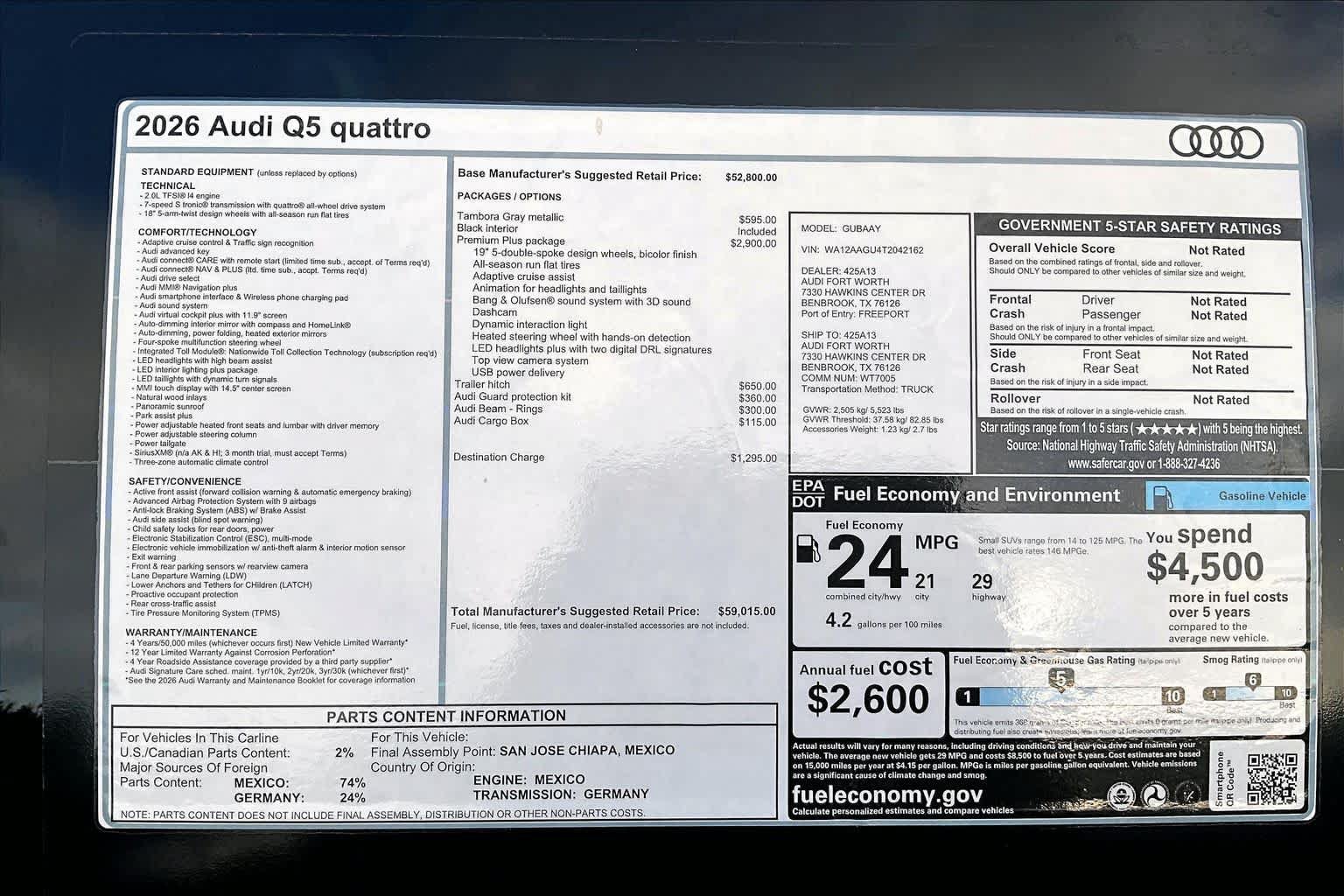 New 2026 Audi Q5 Premium w/ Premium Plus AWD/4WD image 16