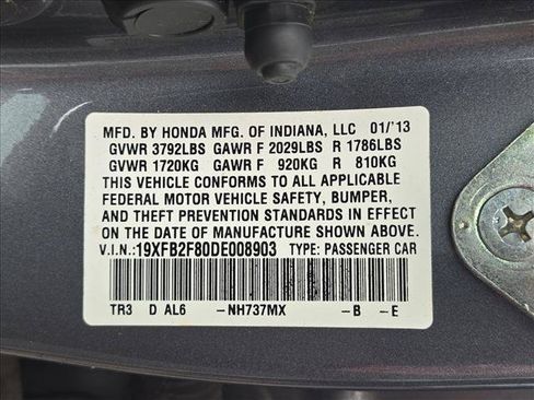 Used 2013 Honda Civic EX image 13