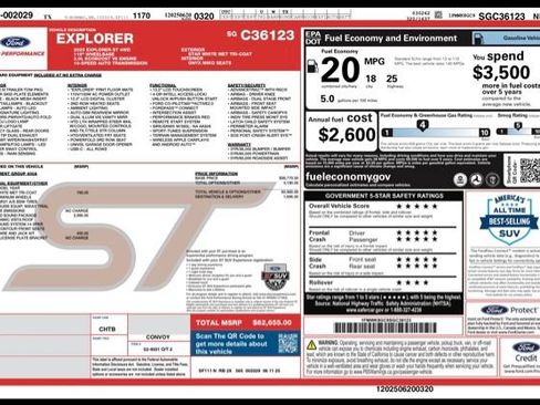 Used 2025 Ford Explorer ST w/ Sun And Sound Package AWD/4WD image 34