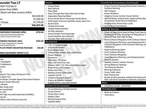 New 2026 Chevrolet Trax LT w/ Driver Confidence Package image 44