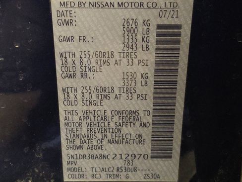 Used 2022 Nissan Pathfinder SV FWD image 33