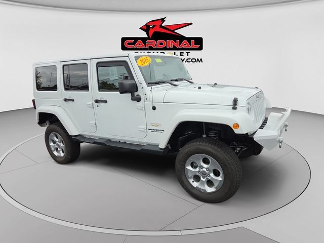 Used 2015 Jeep Wrangler Unlimited Sahara w/ Connectivity Group AWD/4WD image 1