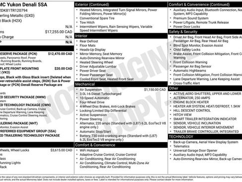 Used 2026 GMC Yukon Denali w/ Denali Reserve Package AWD/4WD image 71