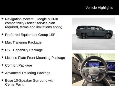 Certified 2025 Chevrolet Suburban RST w/ RST Capability Package AWD/4WD image 16