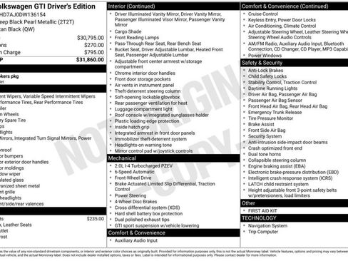 Used 2013 Volkswagen GTI Driver's Edition FWD image 6