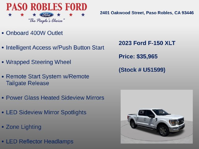Used 2023 Ford F150 XLT w/ Equipment Group 302A High AWD/4WD image 8
