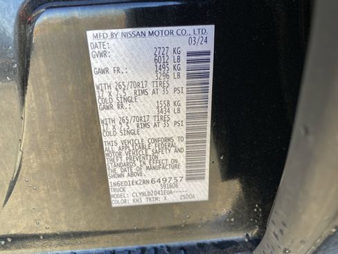 Used 2024 Nissan Frontier PRO-4X AWD/4WD image 31