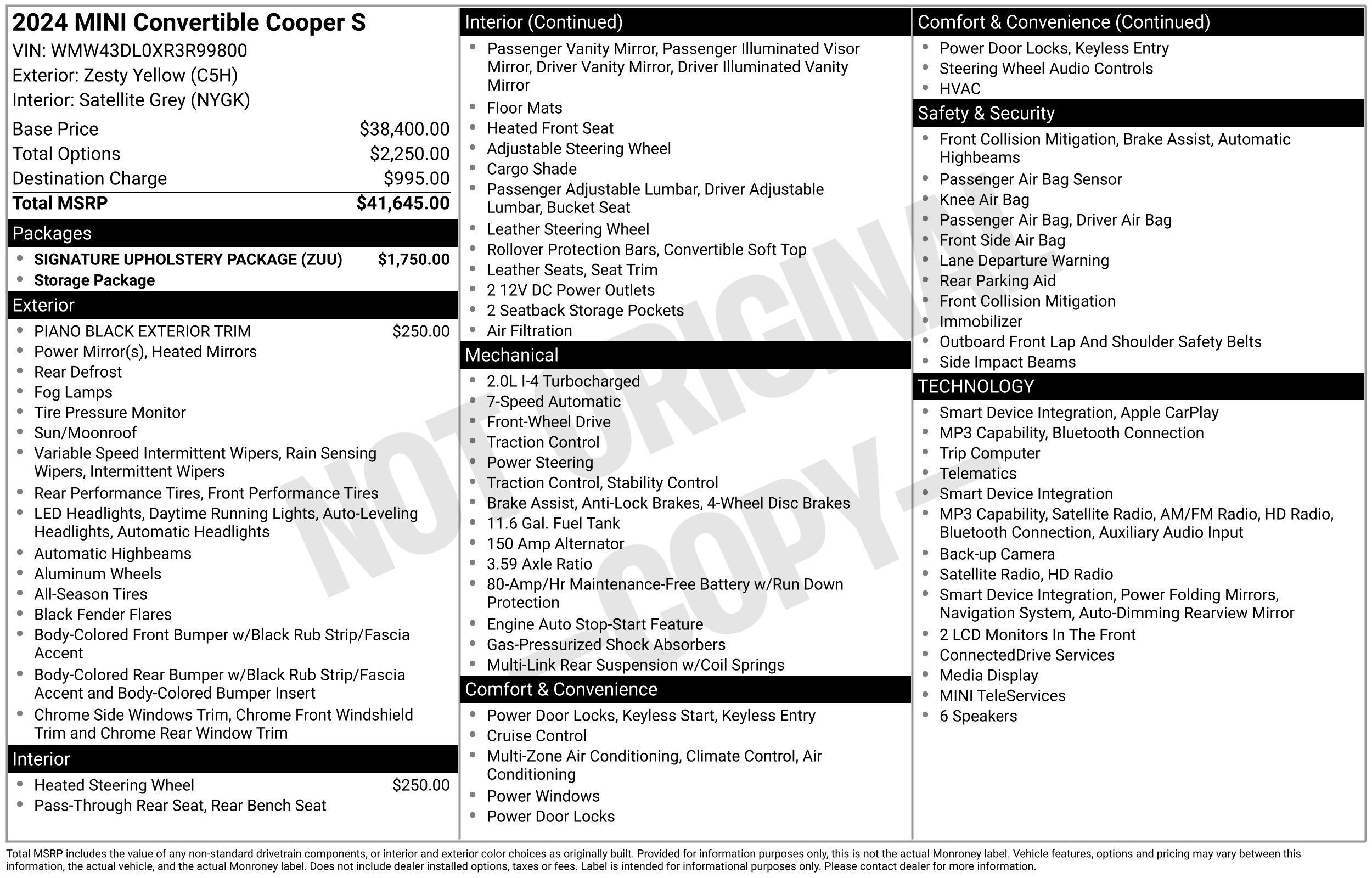 Used 2024 MINI Cooper S w/ Signature Upholstery Package FWD image 2