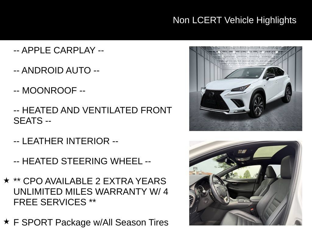 Used 2021 Lexus NX 300 F Sport w/ Accessory Package 2 AWD/4WD image 29
