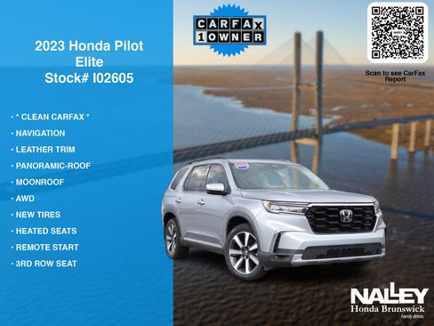 Certified 2023 Honda Pilot Elite image 7