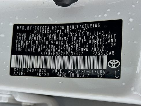 Used 2023 Toyota Corolla LE FWD image 12