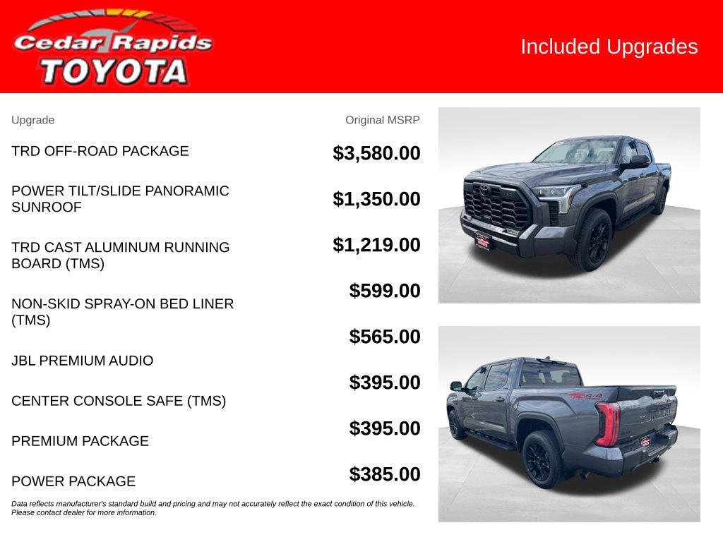 Used 2024 Toyota Tundra Limited w/ TRD Off-Road Package AWD/4WD image 6