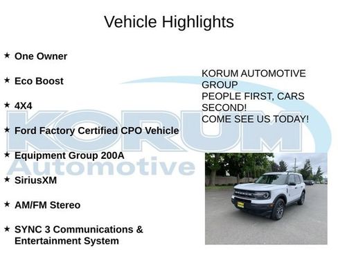 Certified 2023 Ford Bronco Sport Big Bend AWD/4WD image 4