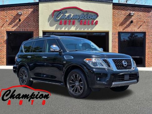 Used 2020 Nissan Armada Platinum w/ Captain's Chairs Package RWD image 1