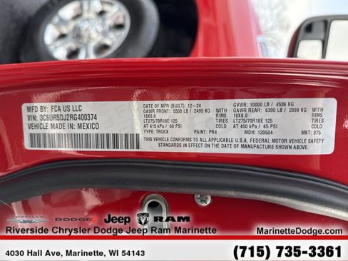 Used 2024 RAM 2500 Big Horn w/ Bed Utility Group image 14