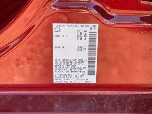 New 2025 Nissan Altima 2.5 SV image 29