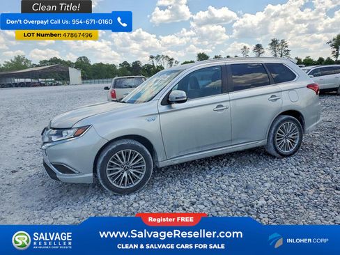 Used 2022 Mitsubishi Outlander 4WD Plug-In Hybrid image 1