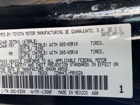 Used 2024 Toyota Tacoma Limited image 22