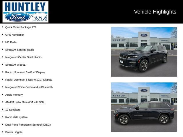 Used 2022 Jeep Grand Cherokee Limited 4xe AWD/4WD image 2