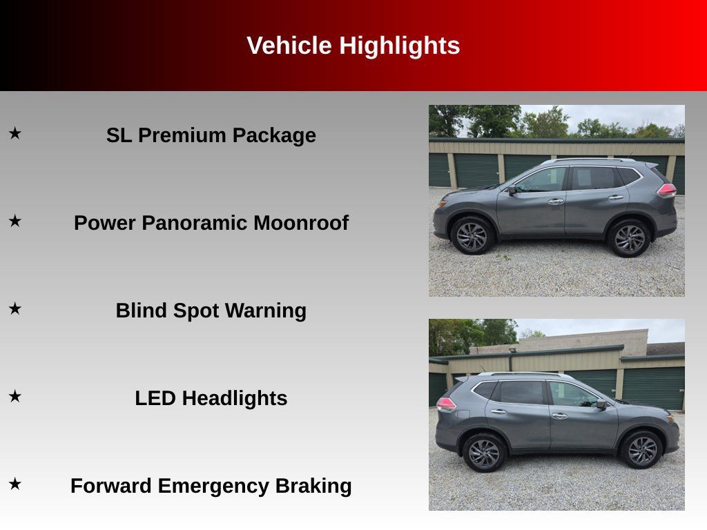 Used 2016 Nissan Rogue SL w/ SL Premium Package AWD/4WD image 7