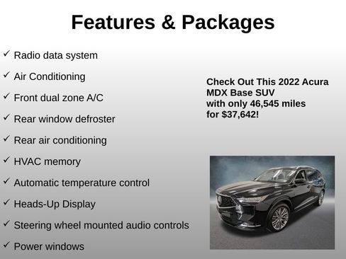 Used 2022 Acura MDX SH-AWD w/ Advance Package image 12