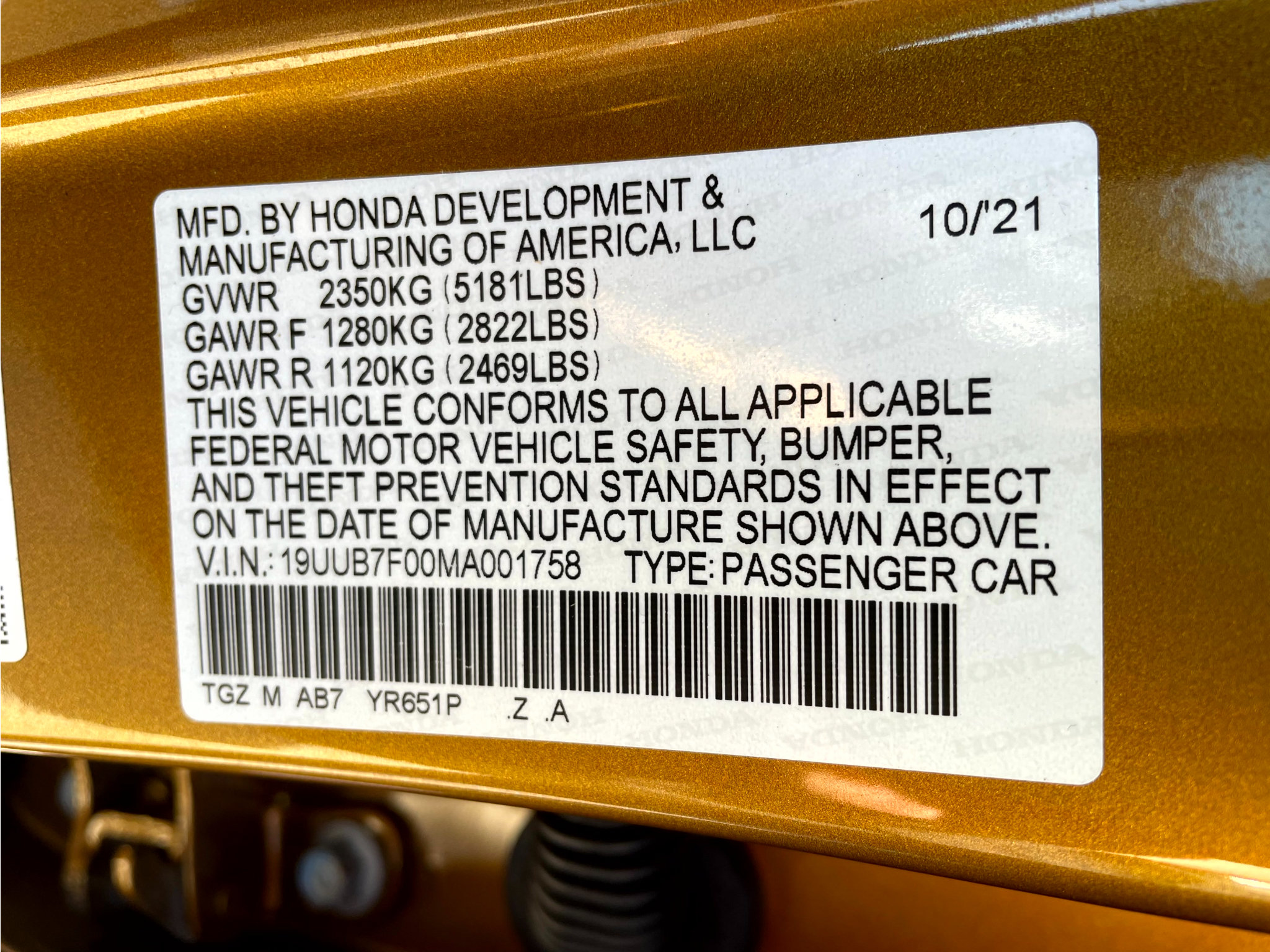 Used 2021 Acura TLX Type S AWD/4WD image 21