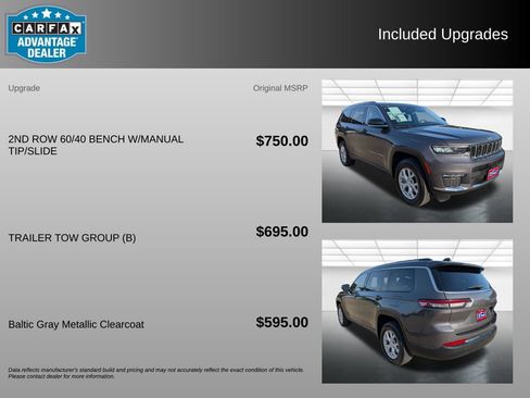Used 2023 Jeep Grand Cherokee L Limited w/ Trailer Tow Group (B) RWD image 3