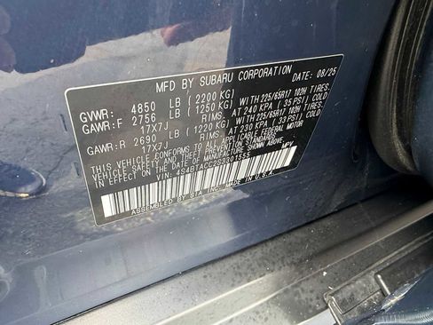 Certified 2025 Subaru Outback Premium w/ Popular Package #1A AWD/4WD image 29