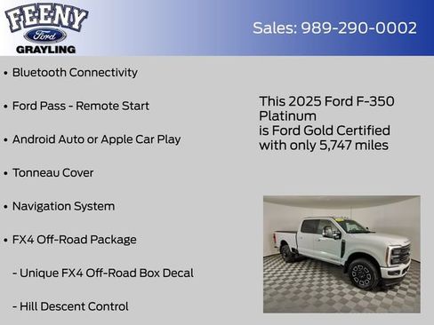 Certified 2025 Ford F350 Platinum AWD/4WD image 9
