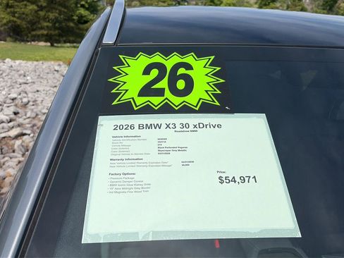 Used 2026 BMW X3 xDrive30i w/ Premium Package AWD/4WD image 21