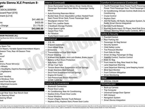 Used 2020 Toyota Sienna XLE Premium image 3