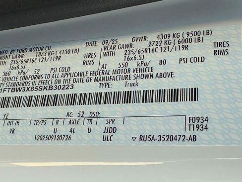 New 2025 Ford Transit 350 148 High Roof Extended w/ Load Area Protection Package image 28