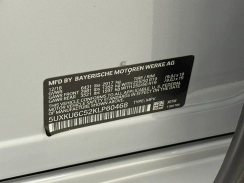 Used 2019 BMW X6 xDrive50i w/ M Sport Package image 52