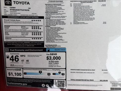 New 2026 Toyota Camry XSE image 23