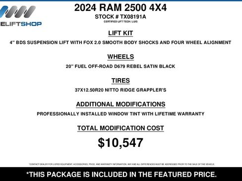 Used 2024 RAM 2500 Laramie w/ Night Edition AWD/4WD image 2