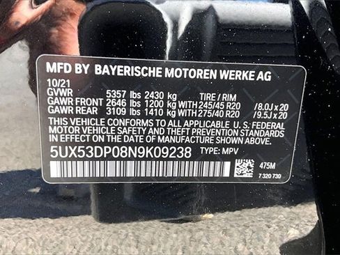 Used 2022 BMW X3 xDrive30i w/ M Sport Package image 32