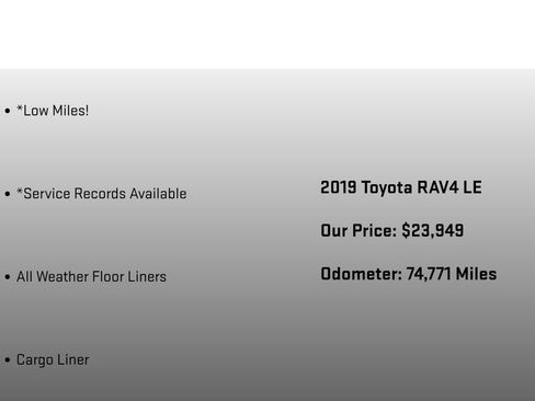 Used 2019 Toyota RAV4 LE w/ All Weather Liner Package AWD/4WD image 12