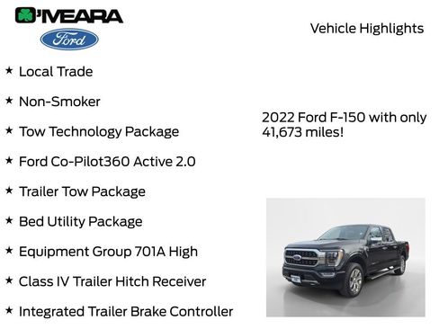 Used 2022 Ford F150 Platinum w/ Equipment Group 701A High image 8