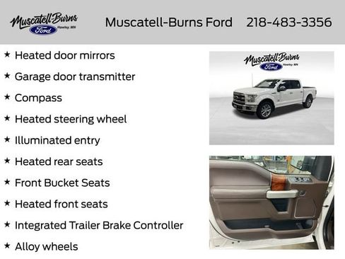 Used 2017 Ford F150 King Ranch w/ Equipment Group 601A Luxury AWD/4WD image 14