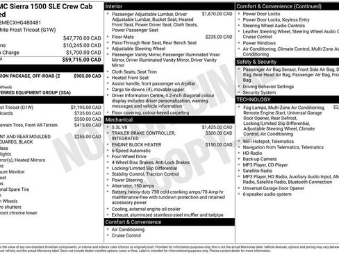 Used 2017 GMC Sierra 1500 SLE w/ Suspension Package, Off-Road AWD/4WD image 7
