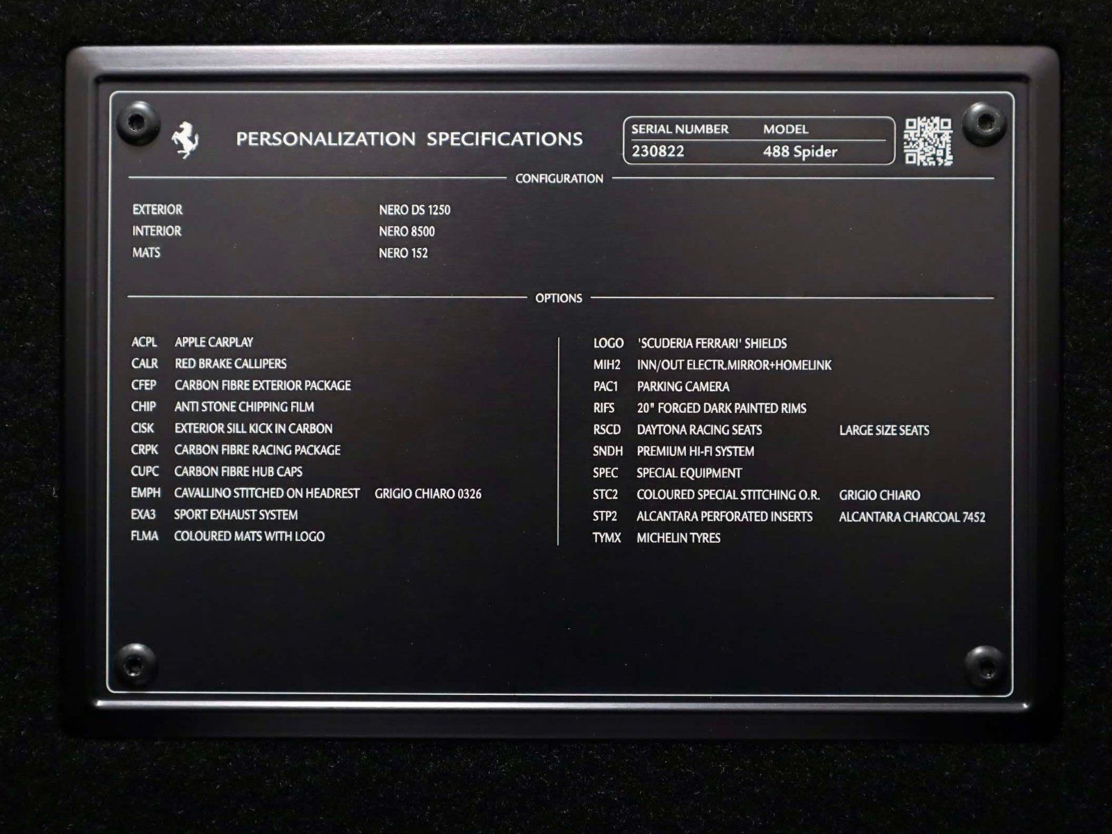 Certified 2018 Ferrari 488 Spider RWD image 13