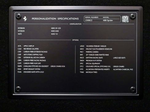 Certified 2018 Ferrari 488 Spider RWD image 13