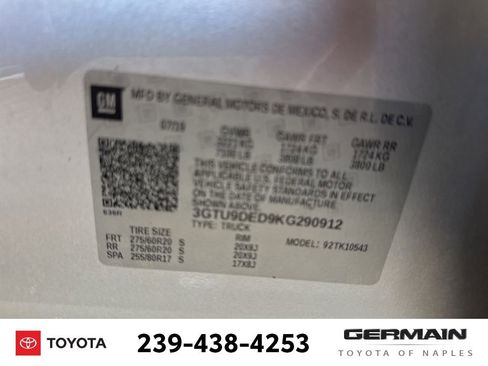 Used 2019 GMC Sierra 1500 SLT w/ SLT Premium Plus Package image 27