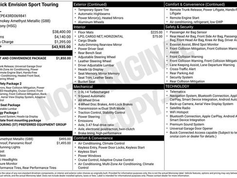 Used 2024 Buick Envision Sport Touring AWD/4WD image 3