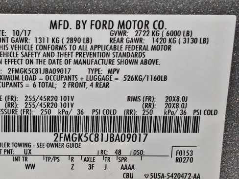 Used 2018 Ford Flex SEL w/ Equipment Group 202A FWD image 60